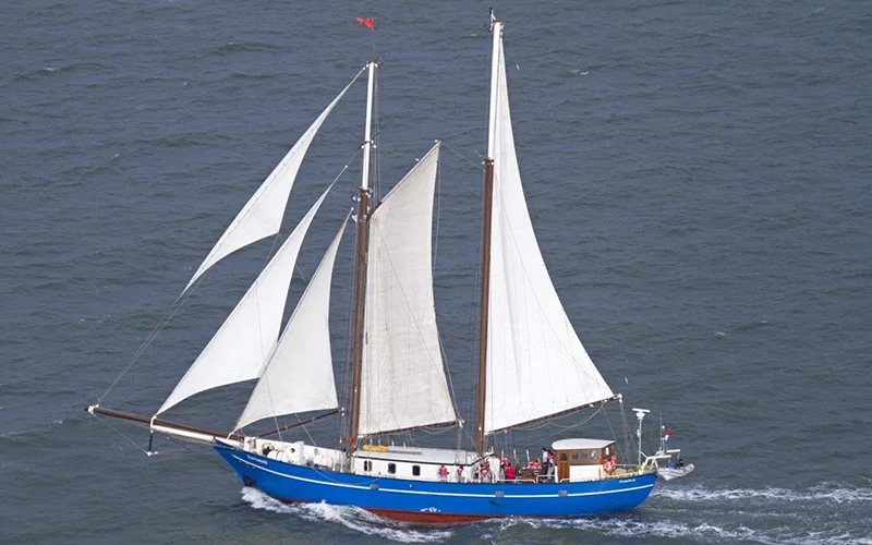 Die Stortemelk nach dem Umbau zum Segelschiff im Jahr 1992